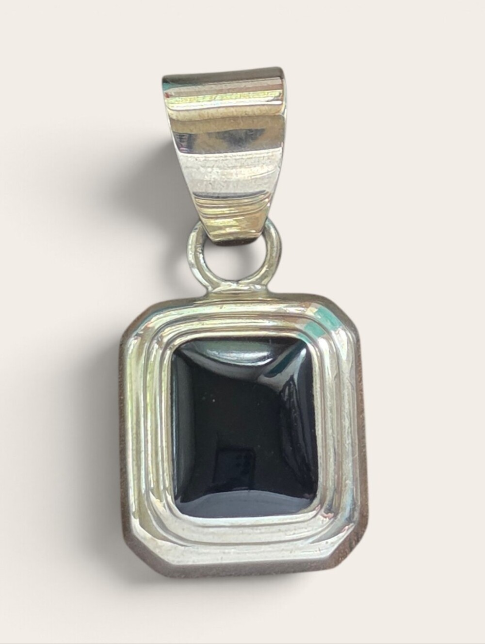 Retired SILPADA Sterling Silver Black Onyx Pendant S0113 with Original Box